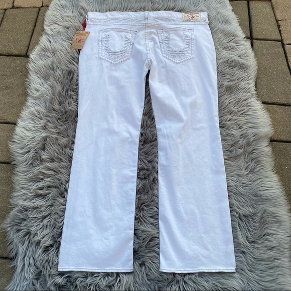NWT True Religion Straight Jeans Men’s White 46 - Picture 2 of 6